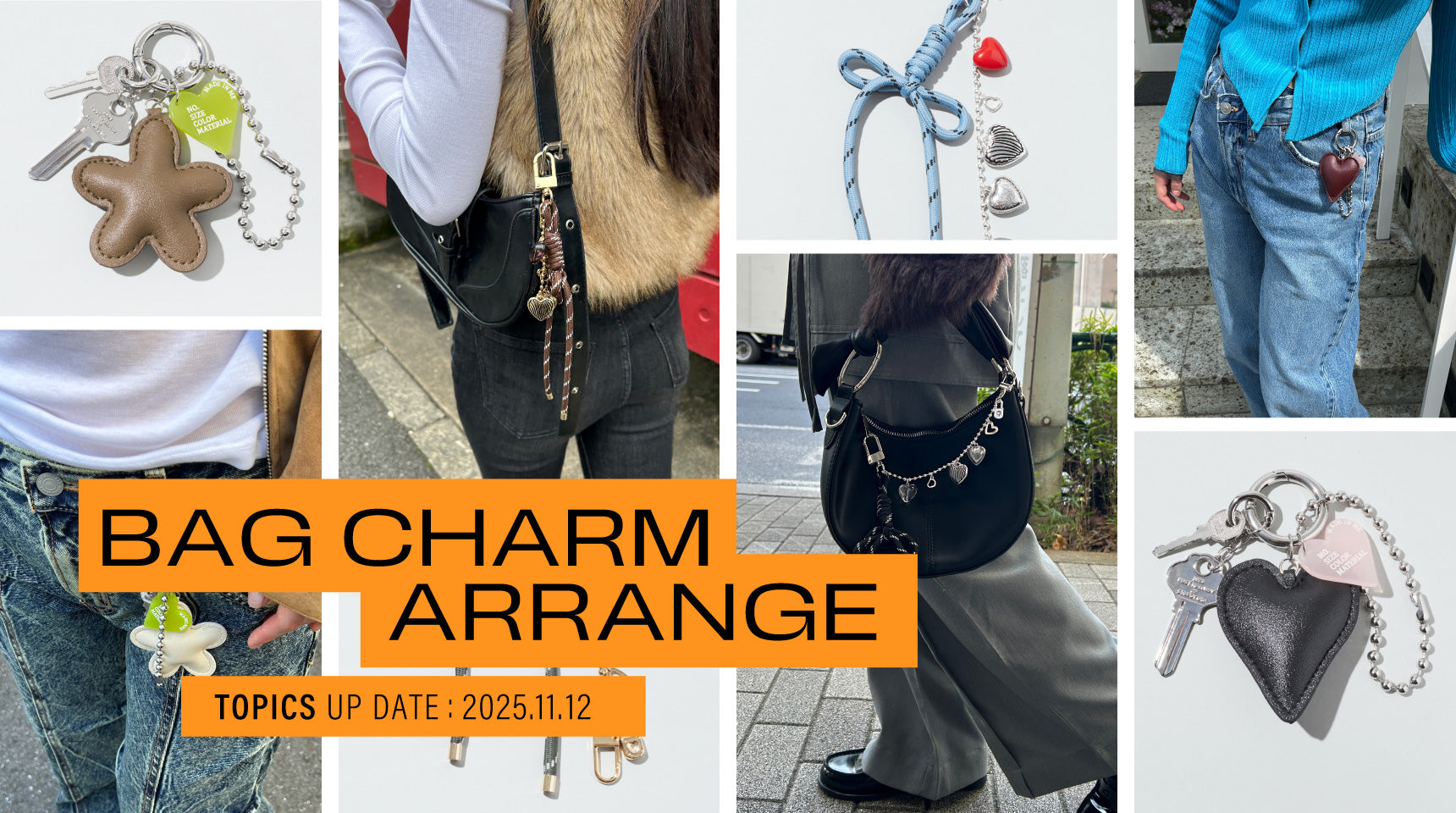 BAG CHARM ARRANGE – GOLDY Onlinestore