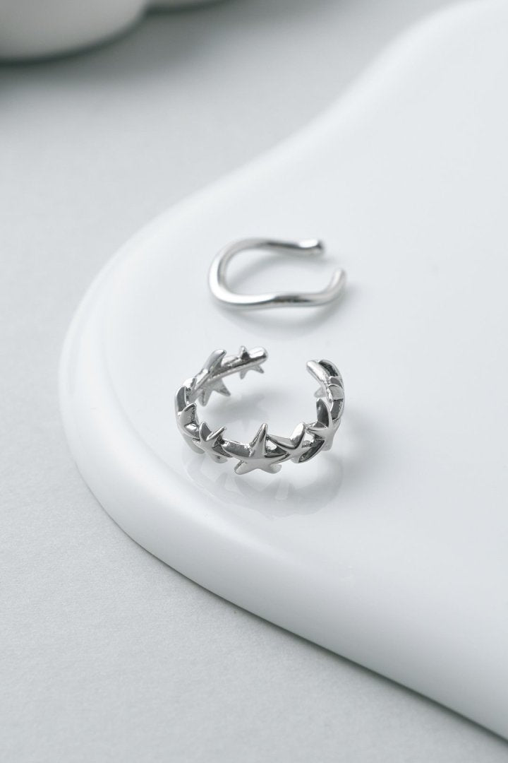 EKUSOYR♡お名前イヤーカフ２点セット マイクロ スター ライン セット イヤーカフ – GOLDY Onlinestore