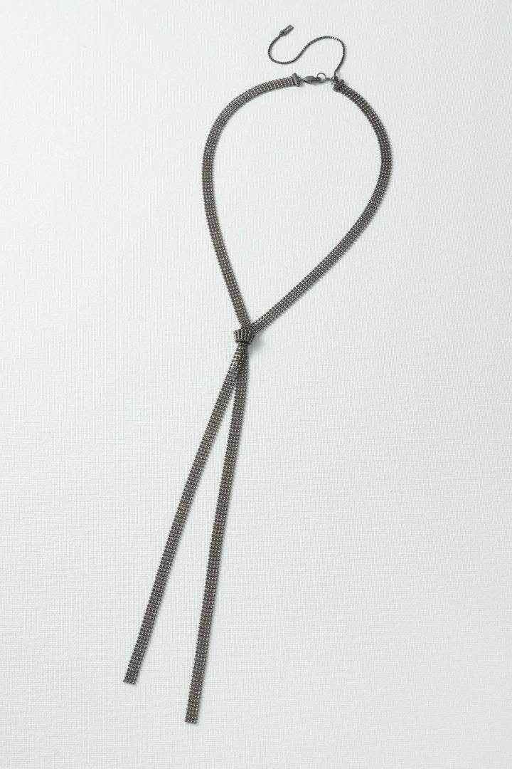 メタル グレイン サッシュ ネクタイ ネックレス