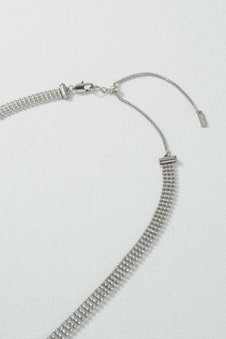 メタル グレイン サッシュ ネクタイ ネックレス