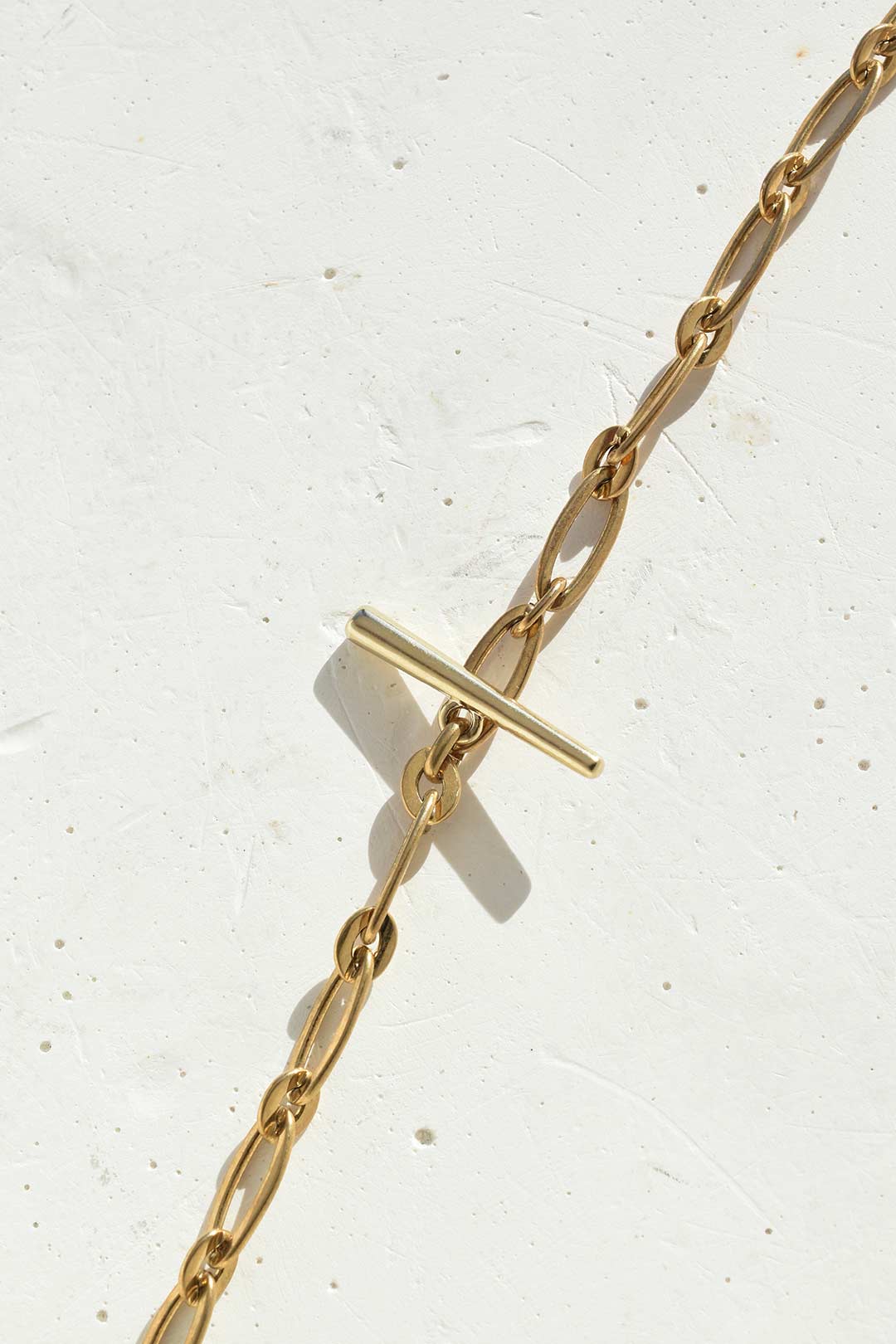 "Y"シェイプ メタルチェーン マンテル ネックレス