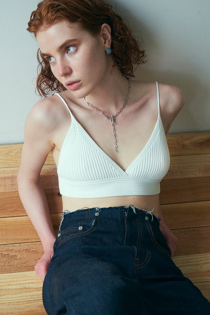 "Y"シェイプ メタルチェーン マンテル ネックレス