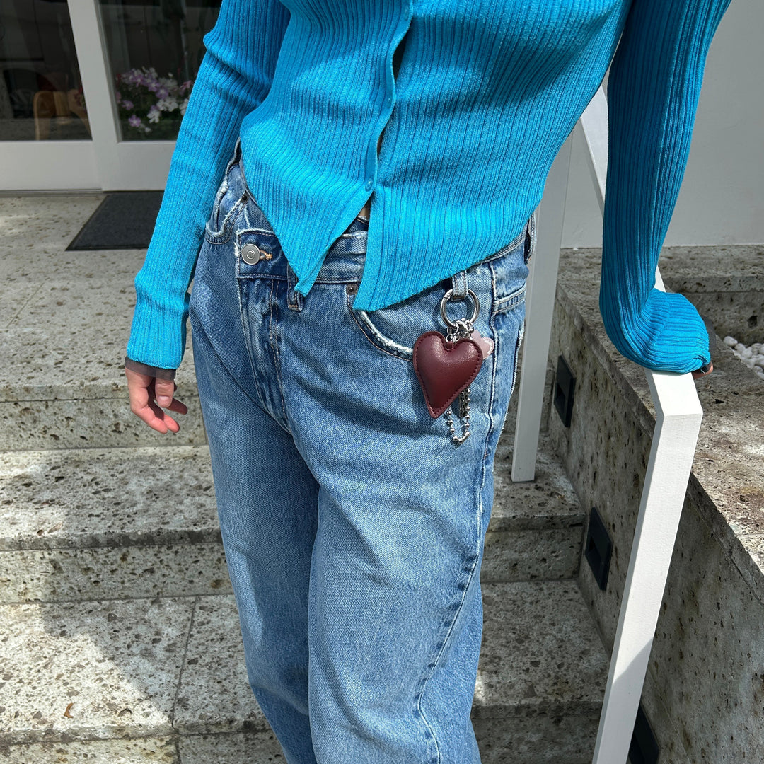 キーチャームをベルトループにつけた今っぽアレンジ★