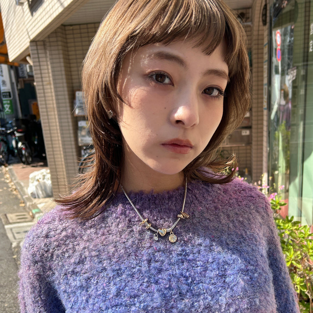 スネークチェーン×ジャラっとチャームが存在感◎のネックレス★