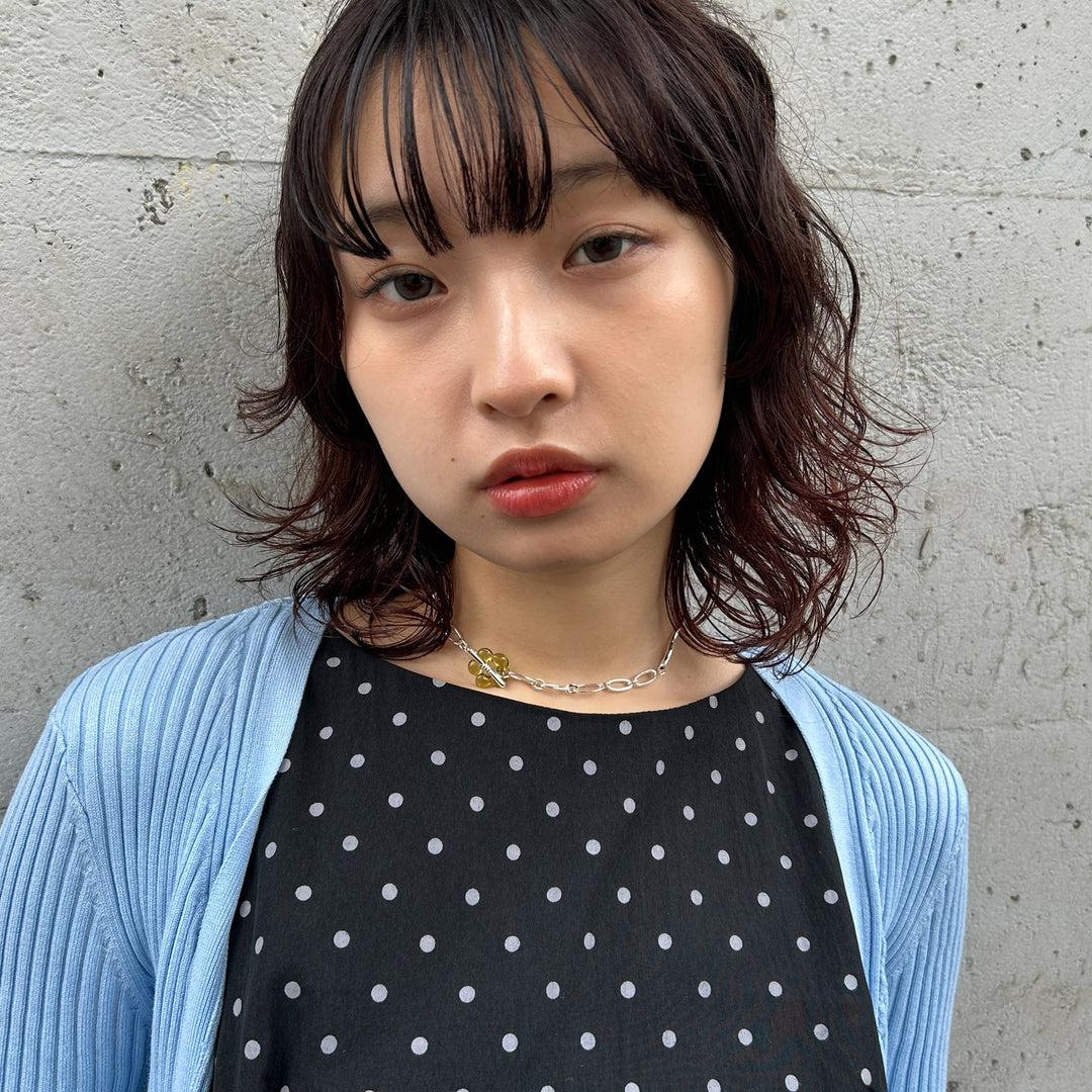 ぷっくりとしたフラワーモチーフが大人可愛いネックレス！