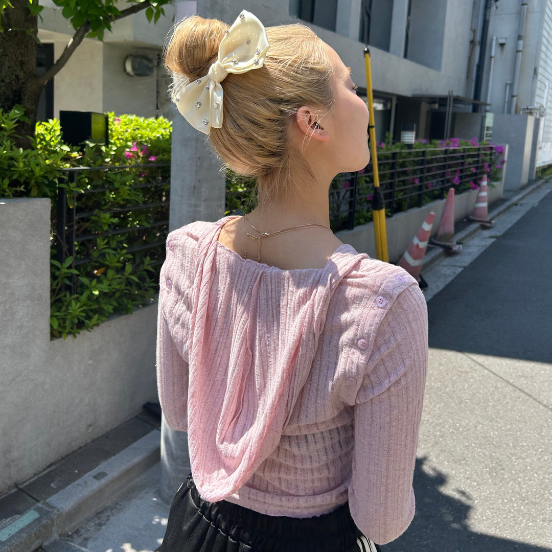 PINK×RIBBONのレディ感高めのSTYLE♡