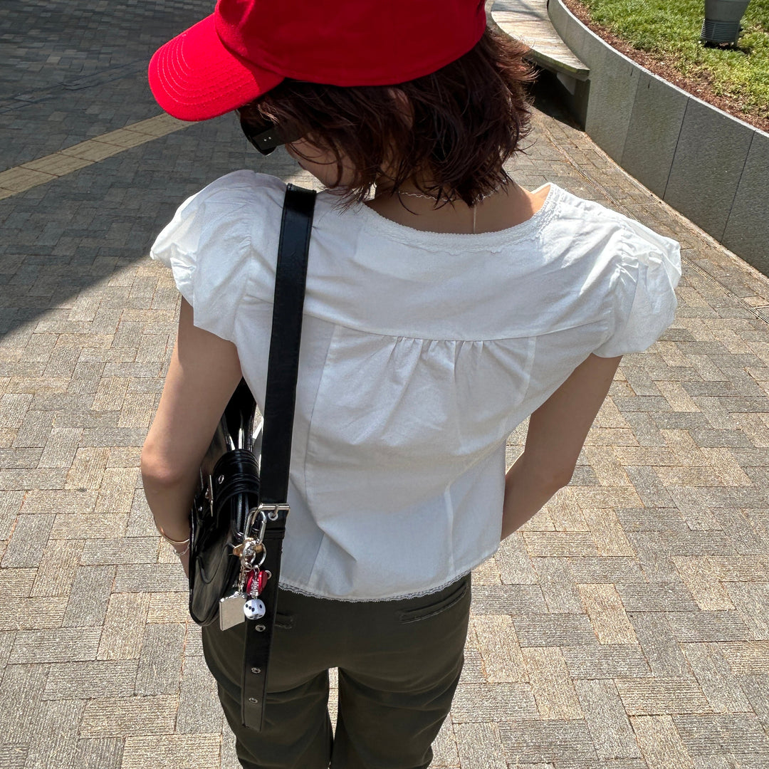 トイチャームとキャップを赤でリンク♥