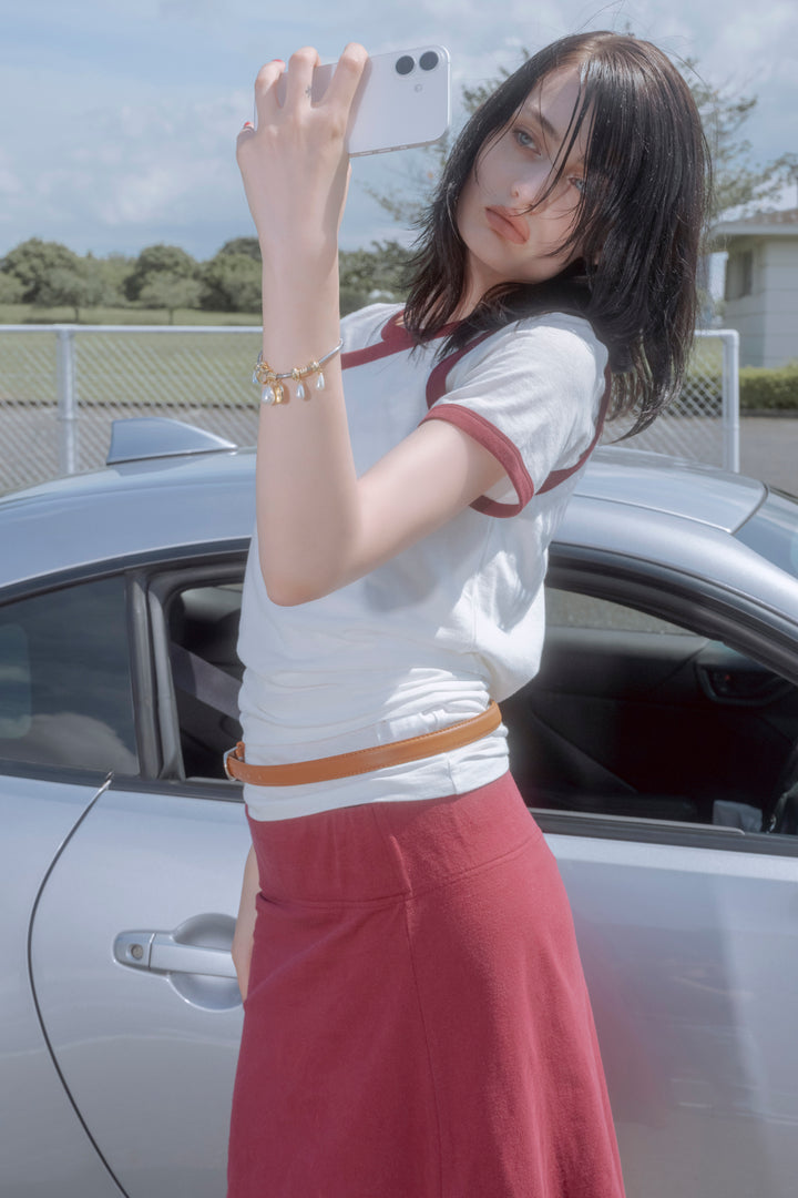 パール × モチーフ スネーク チェーン ブレスレット