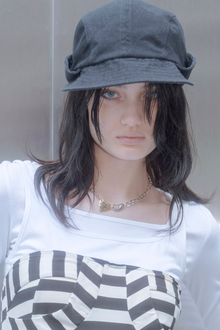 ルーカス ハート ID プレート ネックレス