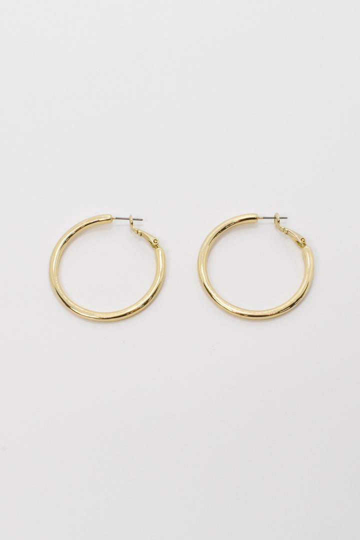 メタル フープ ワンタッチ ピアス