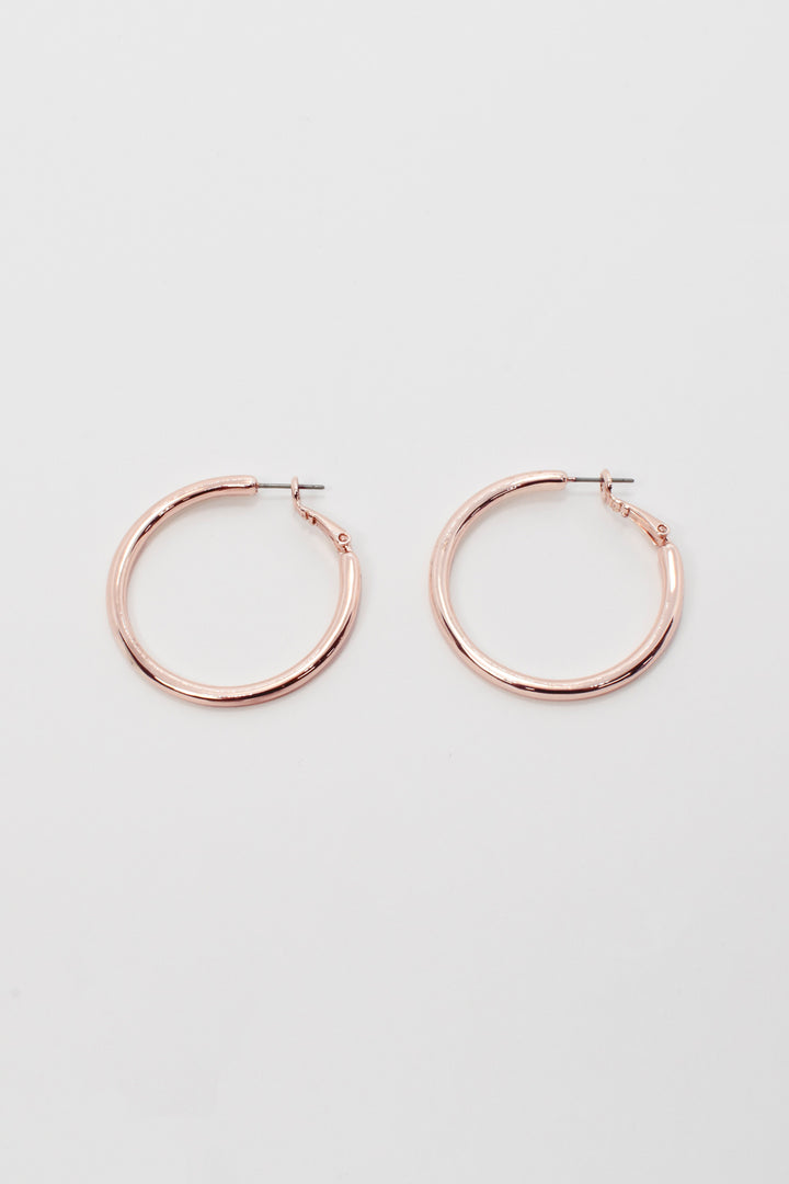 メタル フープ ワンタッチ ピアス