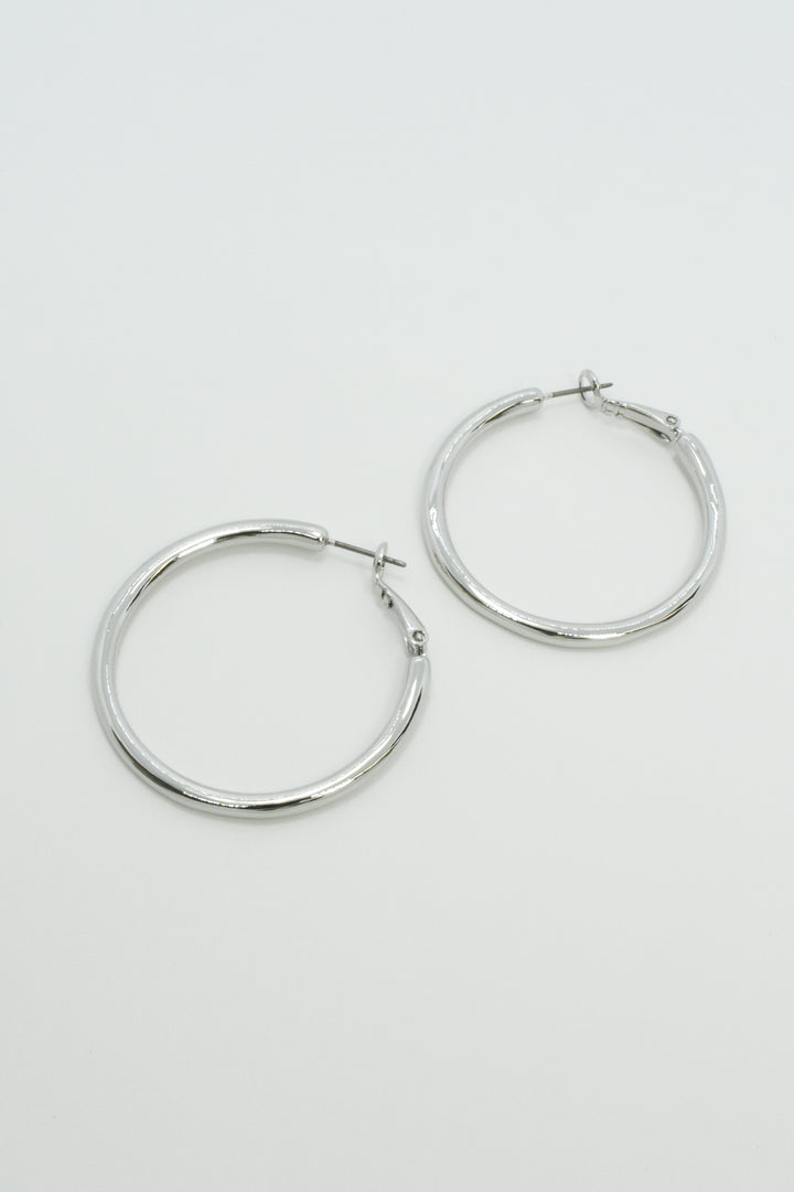 メタル フープ ワンタッチ ピアス