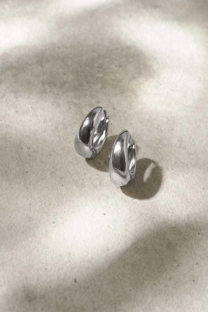 ナロー ドロップ ワンタッチ ステンレス ピアス