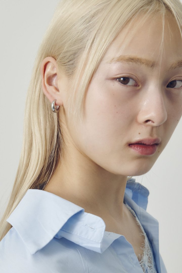 ナロー ドロップ ワンタッチ ステンレス ピアス