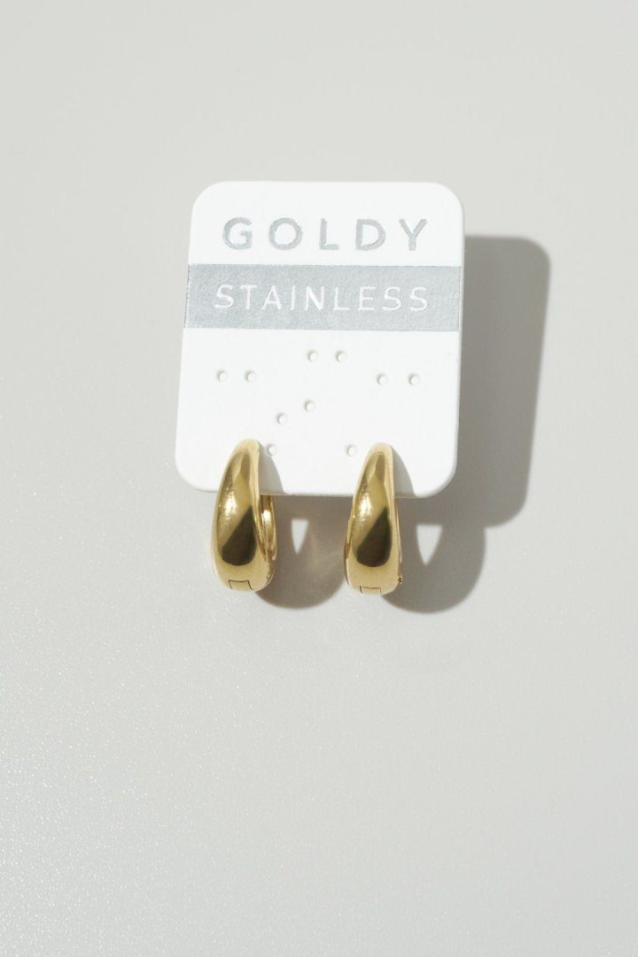 ナロー ドロップ ワンタッチ ステンレス ピアス