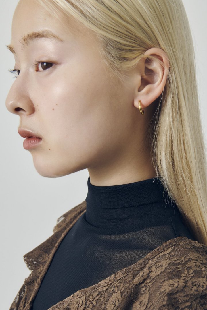 ハート チャーム ワンタッチ ステンレス ピアス