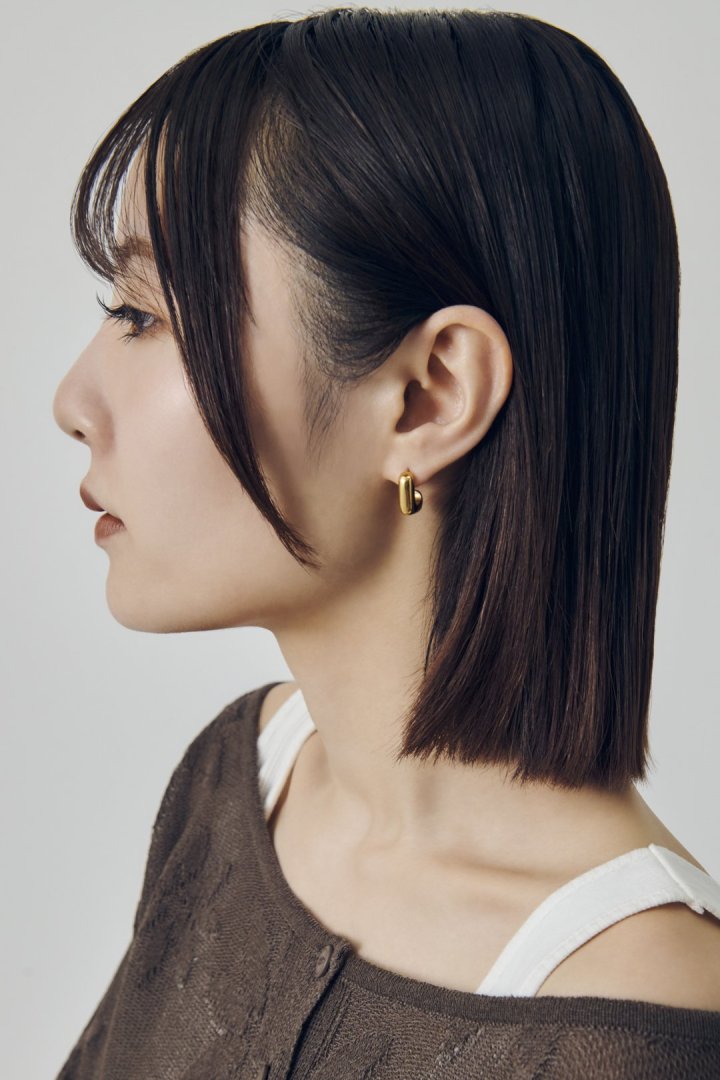 スクエア シェイプ ステンレス ピアス