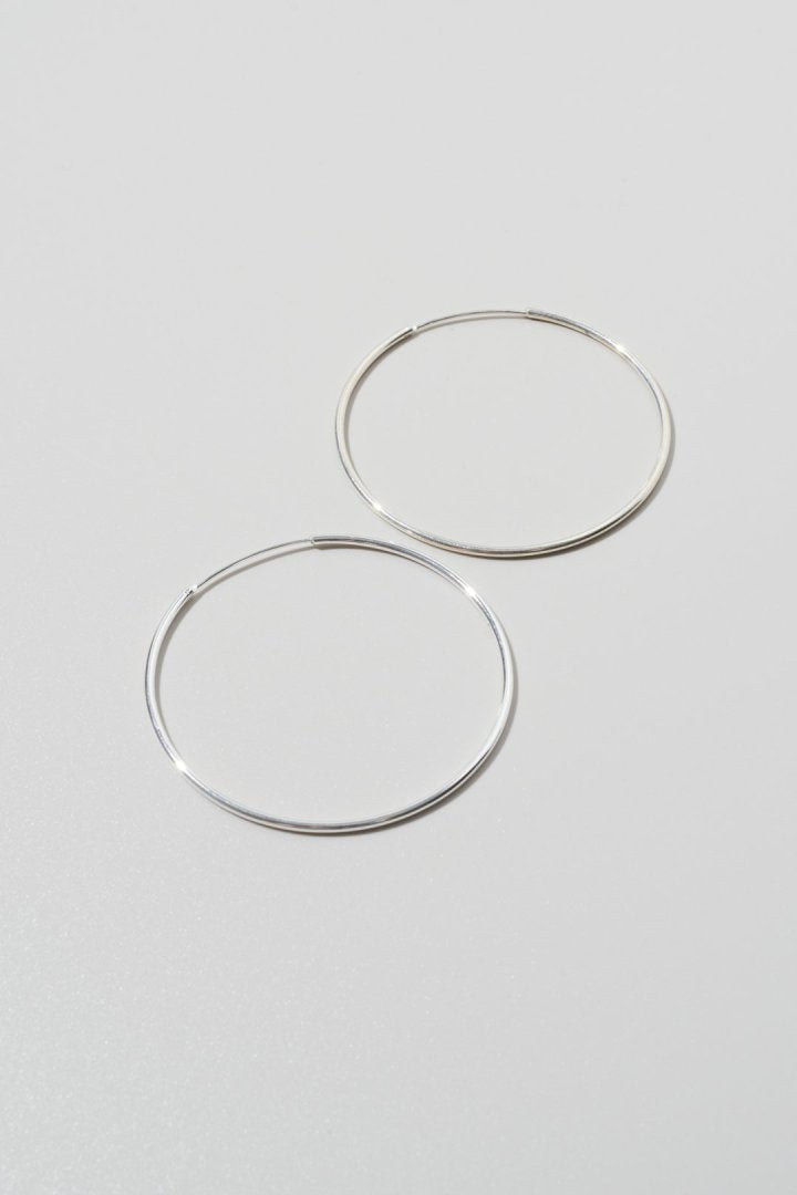 スリム ビッグ フープ ピアス【KOREA SNAP】