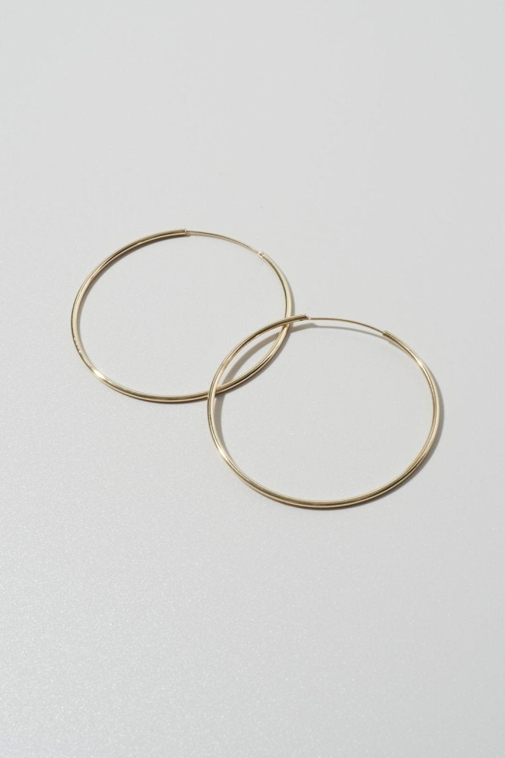スリム ビッグ フープ ピアス【KOREA SNAP】