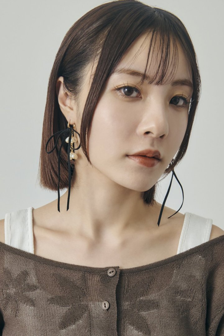 シャワー パール スエード リボン ピアス