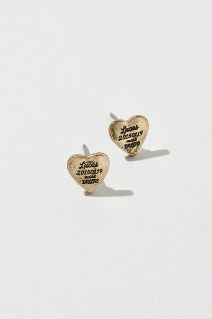 ルーカス ハート ID プレート ピアス – GOLDY Onlinestore