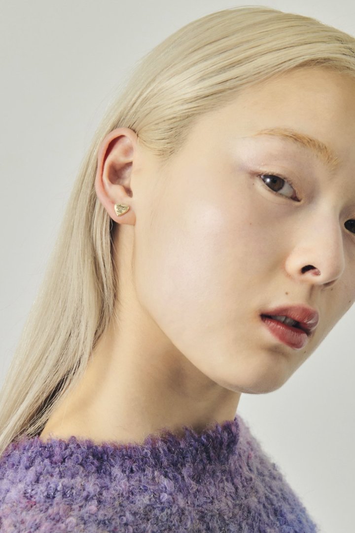 ルーカス ハート ID プレート ピアス