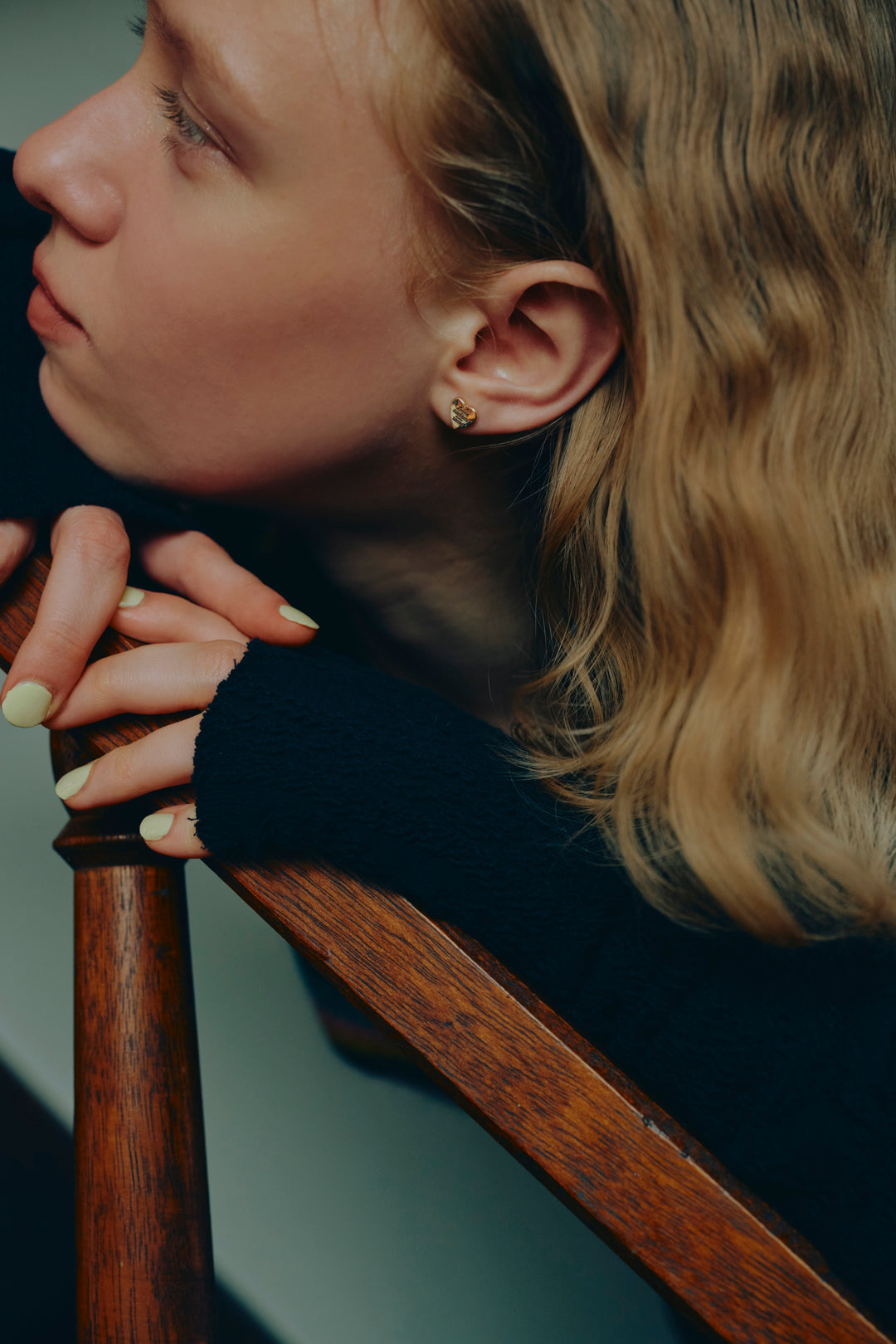 ルーカス ハート ID プレート ピアス