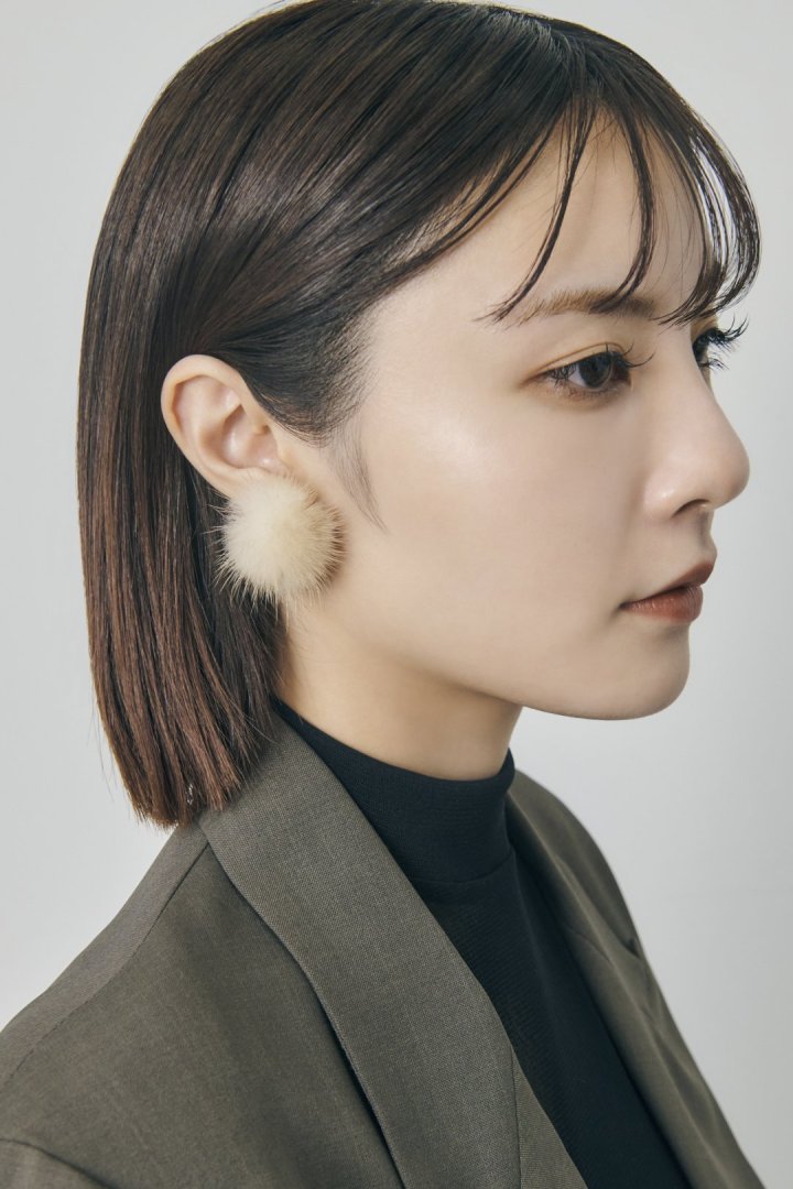 パフィー ミンク ファー ピアス