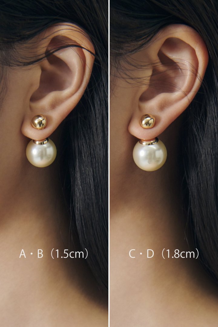 ビッグ パール ２WAY ピアス