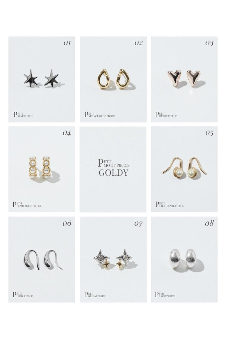 プチ ニュアンス ドロップ ピアス