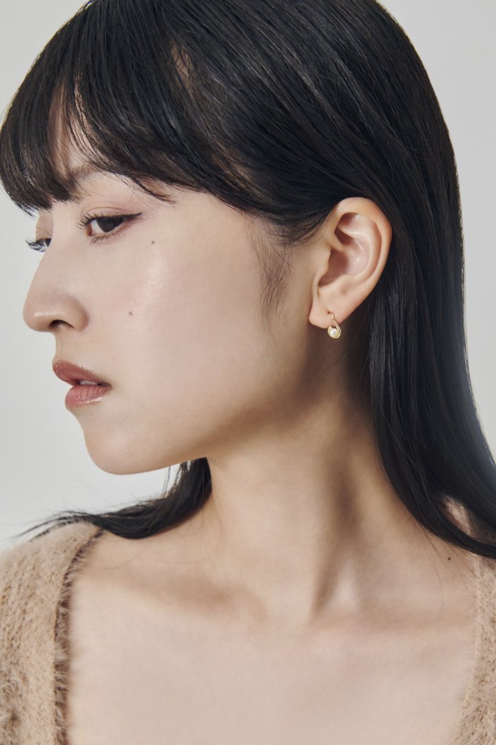 プチ ドロップ パール ピアス