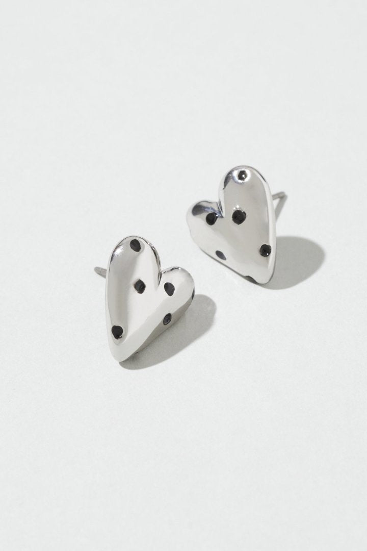 ドット ハート メタル ピアス