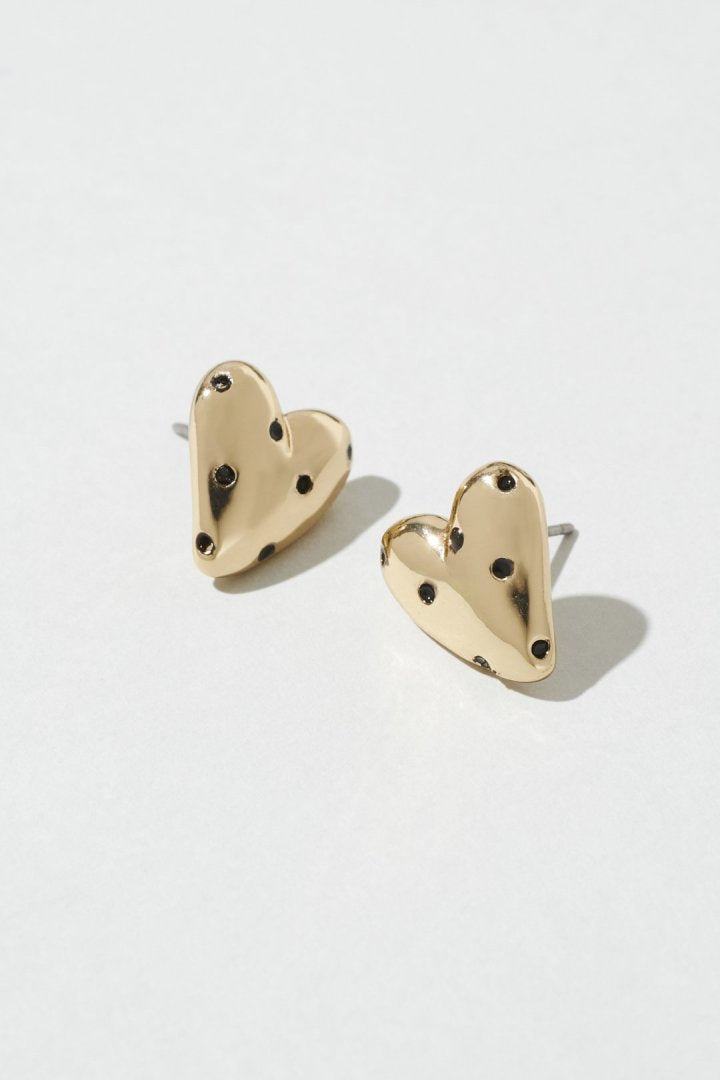 ドット ハート メタル ピアス