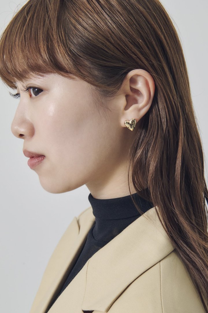 ドット ハート メタル ピアス