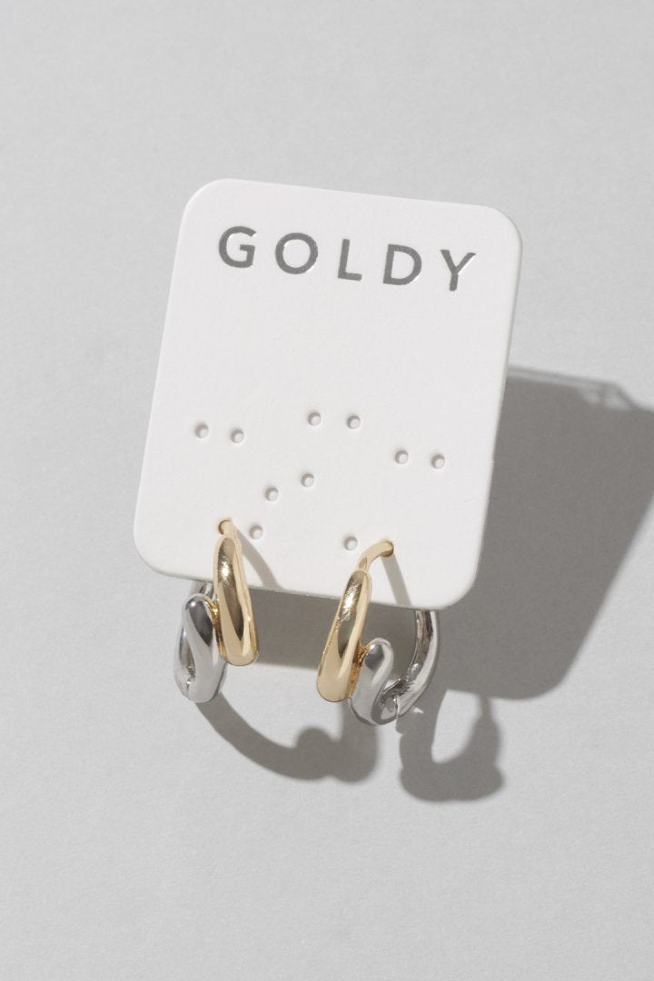 カーヴィー メタル ワンタッチ ピアス