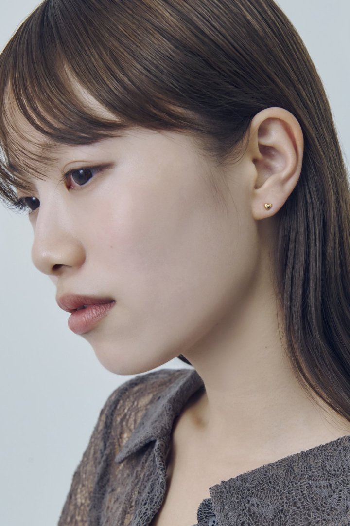 プチ ハート ステンレス ピアス