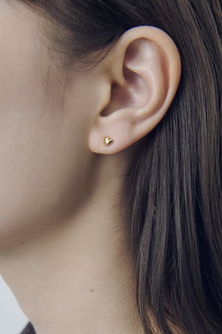 プチ ハート ステンレス ピアス
