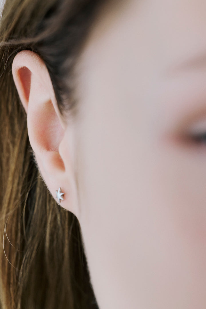 プチ アスタリスク ステンレス ピアス