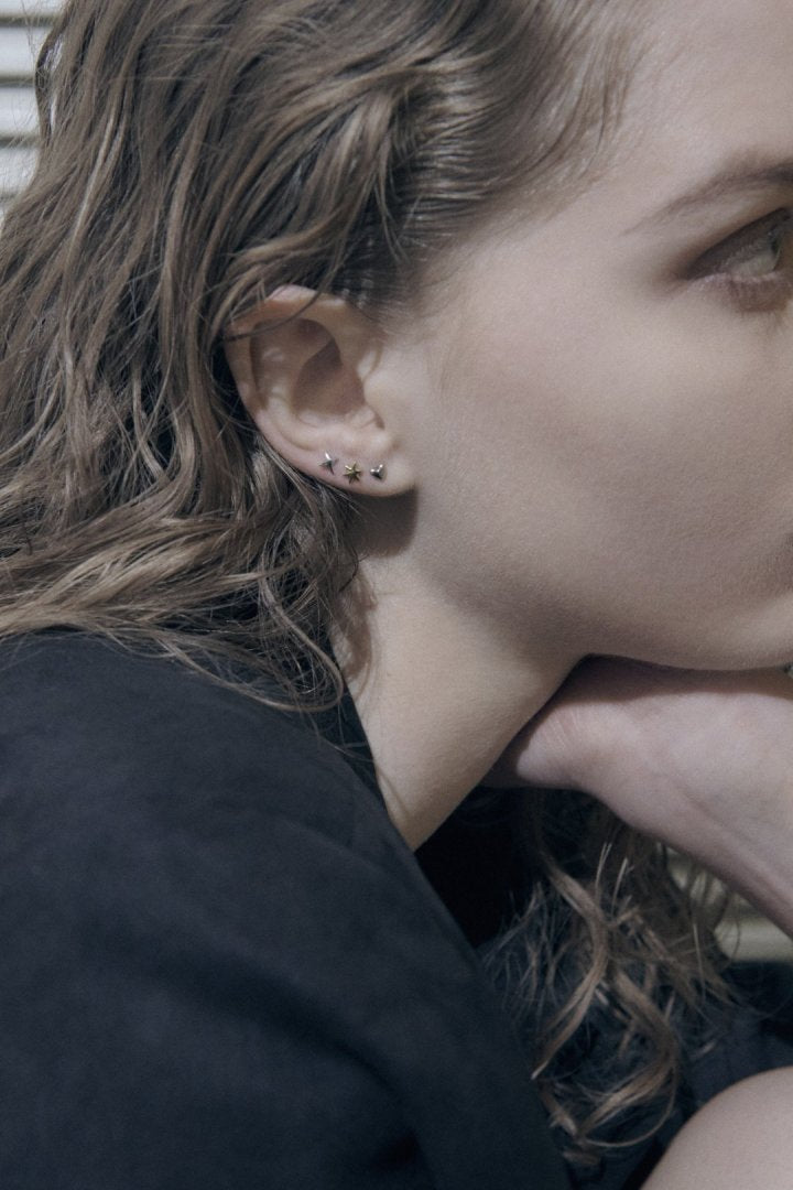 プチ アスタリスク ステンレス ピアス