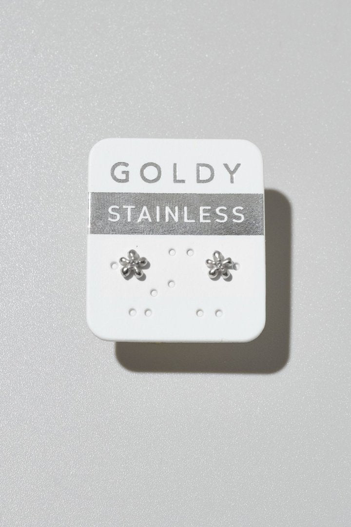 プチ フラワー ステンレス ピアス