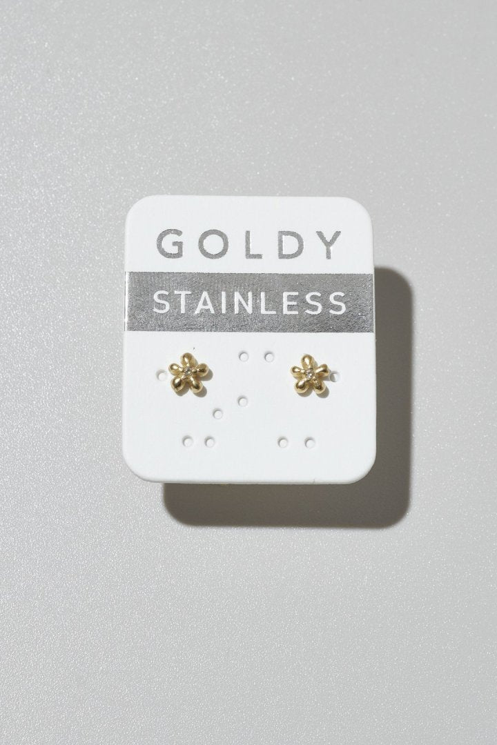 プチ フラワー ステンレス ピアス
