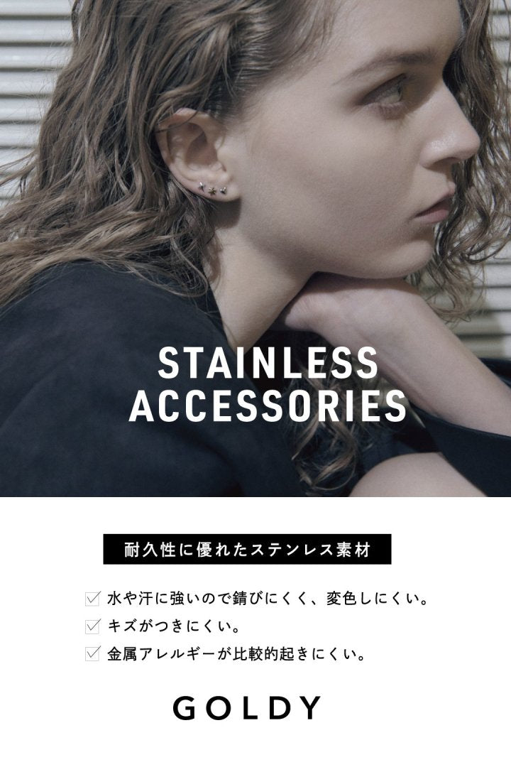 プチ フラワー ステンレス ピアス