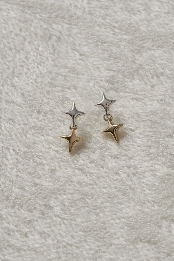 ダブル トィンクル ピアス