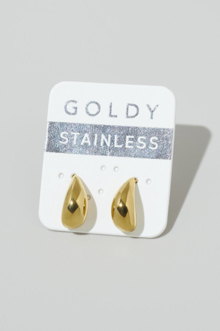 スリム ドロップ ステンレス ピアス