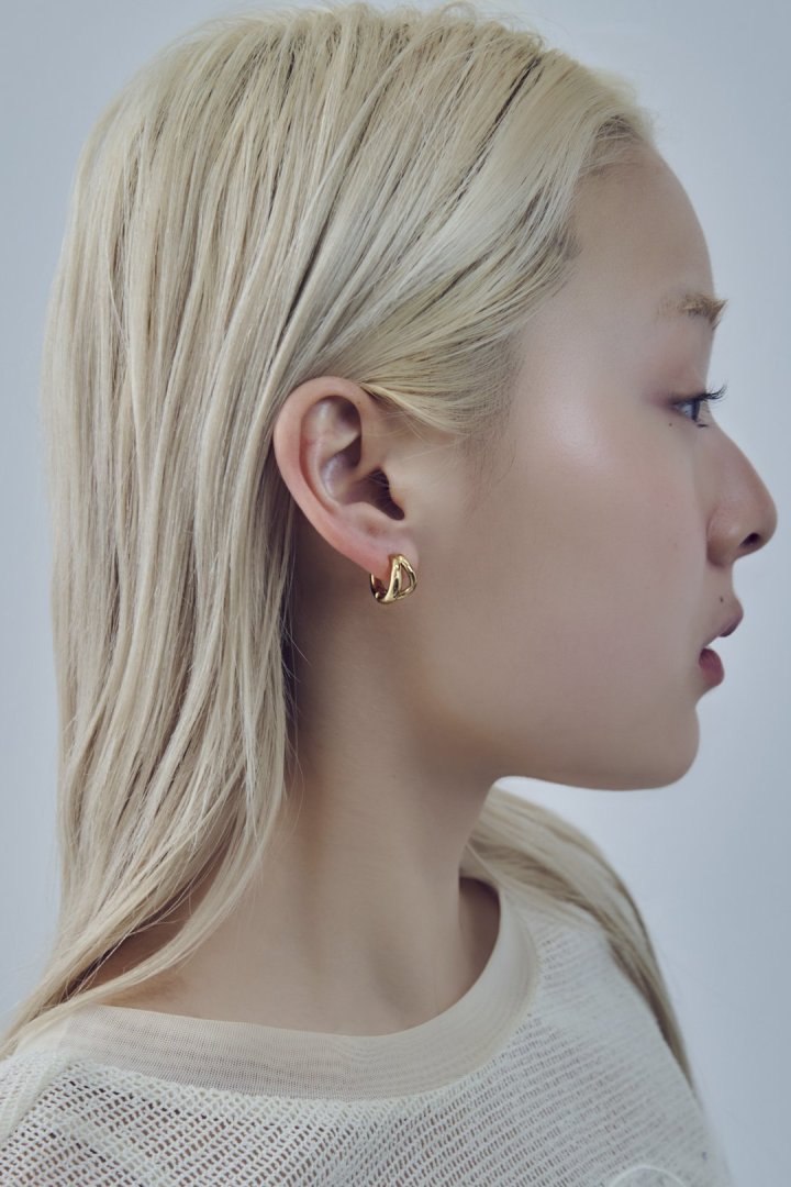 ブランチング フープ ワンタッチ ステンレス ピアス