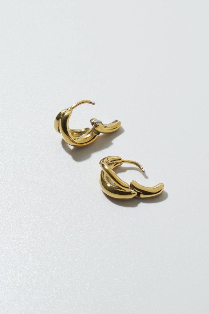 ブランチング フープ ワンタッチ ステンレス ピアス