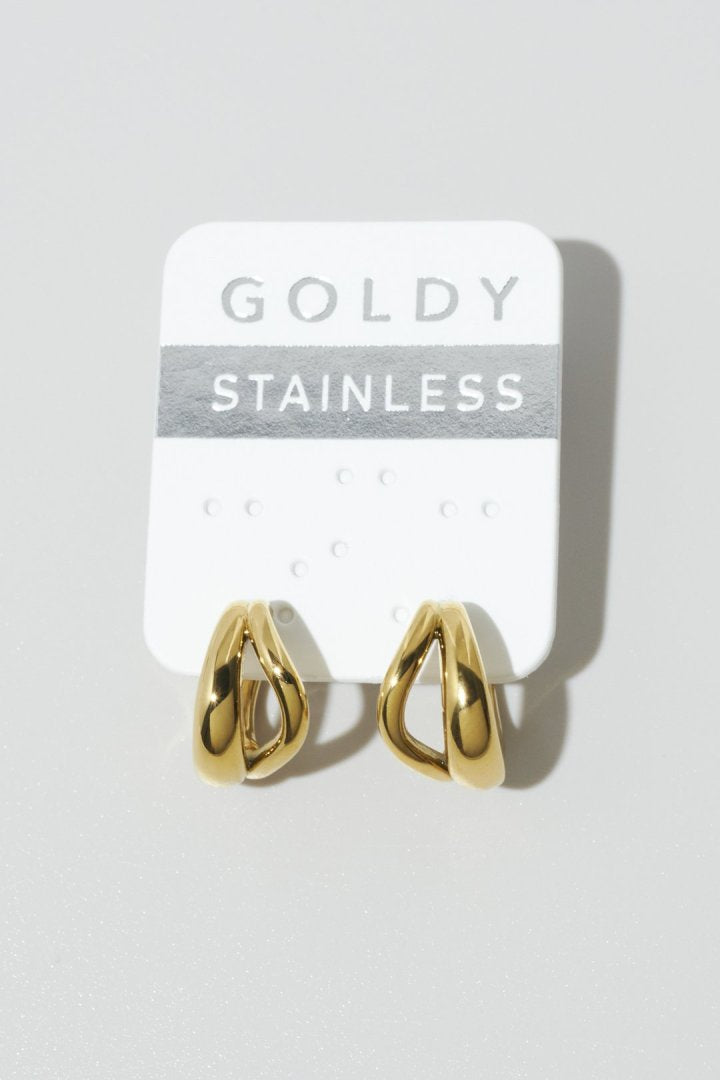 ブランチング フープ ワンタッチ ステンレス ピアス