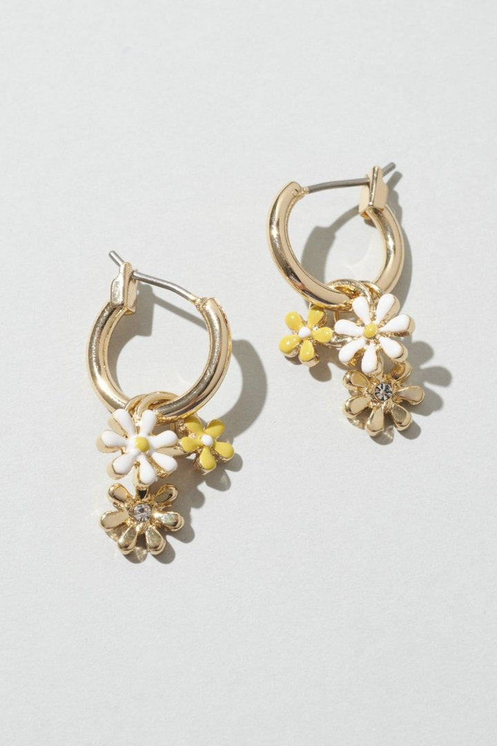 カラー ブルーム ピアス