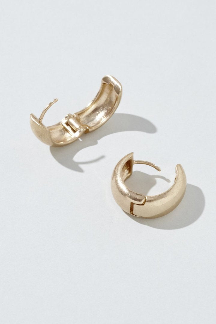 ワイド フープ ワンタッチ ピアス