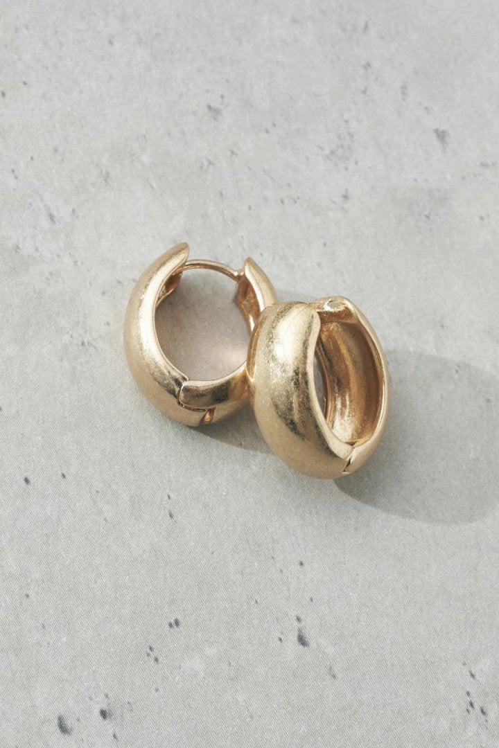 ワイド フープ ワンタッチ ピアス